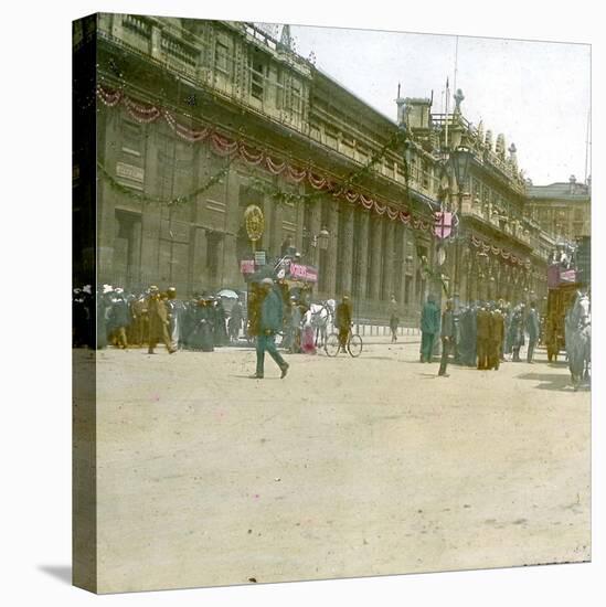 Coronation of King Edward VII of England (1841-1910), the Bank, London (England), 1901-Leon, Levy et Fils-Stretched Canvas