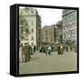 Coronation of King Edward VII of England (1841-1910), Trafalgar Square, London (England), 1901-Leon, Levy et Fils-Framed Stretched Canvas