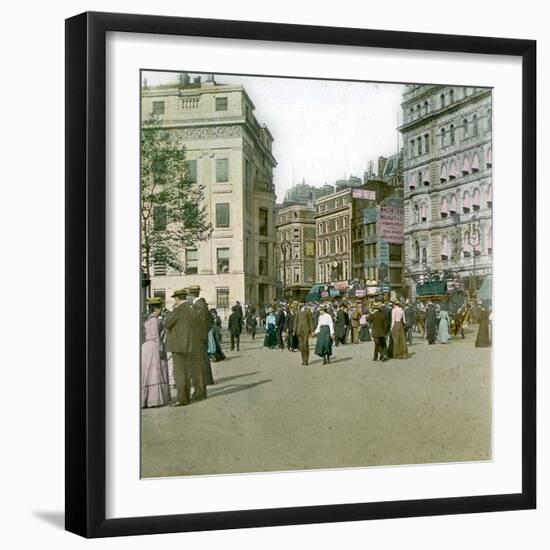 Coronation of King Edward VII of England (1841-1910), Trafalgar Square, London (England), 1901-Leon, Levy et Fils-Framed Photographic Print