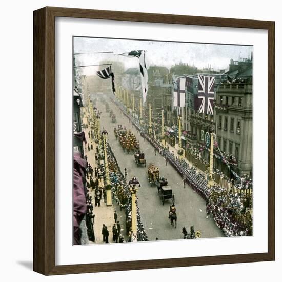 Coronation of King Edward VII of England (1841-1910)-Leon, Levy et Fils-Framed Photographic Print