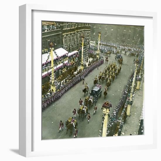 Coronation of King Edward VII of England (1841-1910)-Leon, Levy et Fils-Framed Photographic Print