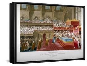 Coronation of King George IV, Westminster Hall, London, 1821-Matthew Dubourg-Framed Stretched Canvas