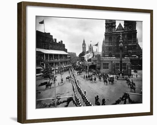 Coronation of King George Vi-Daily Mirror-Framed Photographic Print