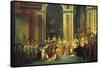 Coronation of Napoleon Bonaparte-Jacques-Louis David-Framed Stretched Canvas