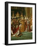 Coronation of Napoleon, Detail-Jacques-Louis David-Framed Giclee Print