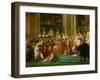 Coronation of Napoleon in Notre-Dame De Paris by Pope Pius VII, December 2, 1804-Jacques-Louis David-Framed Giclee Print