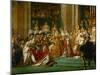 Coronation of Napoleon in Notre-Dame De Paris by Pope Pius VII, December 2, 1804-Jacques-Louis David-Mounted Giclee Print