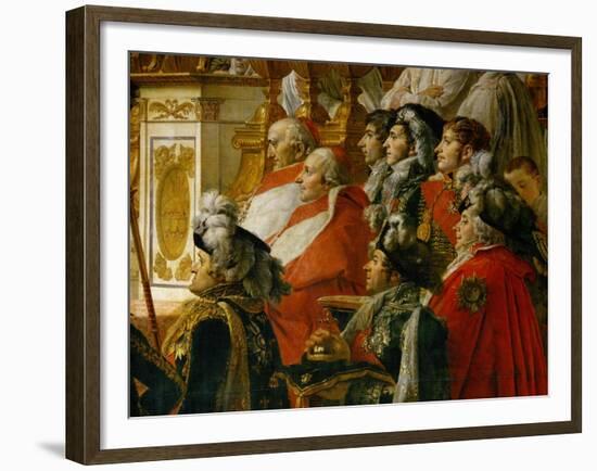 Coronation of Napoleon in Notre-Dame De Paris by Pope Pius VII, December 2, 1804-Jacques-Louis David-Framed Giclee Print