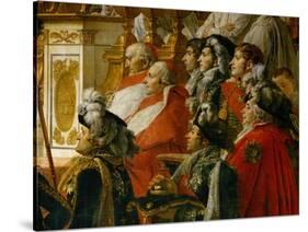 Coronation of Napoleon in Notre-Dame De Paris by Pope Pius VII, December 2, 1804-Jacques-Louis David-Stretched Canvas
