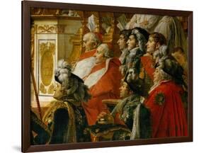 Coronation of Napoleon in Notre-Dame De Paris by Pope Pius VII, December 2, 1804-Jacques-Louis David-Framed Giclee Print