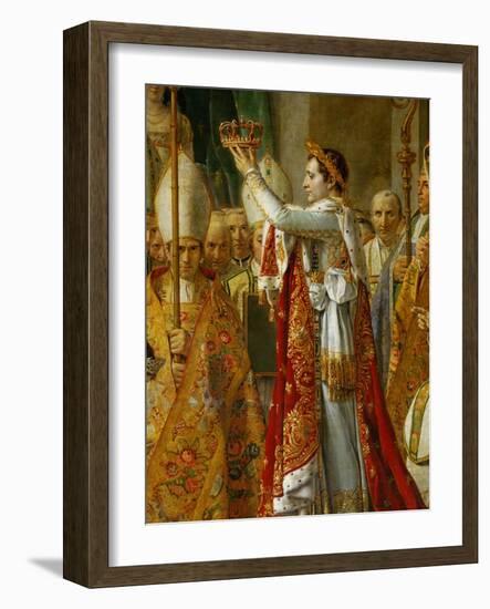 Coronation of Napoleon in Notre-Dame De Paris by Pope Pius VII, December 2, 1804-Jacques-Louis David-Framed Giclee Print