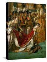 Coronation of Napoleon in Notre-Dame De Paris by Pope Pius VII, December 2, 1804-Jacques-Louis David-Stretched Canvas