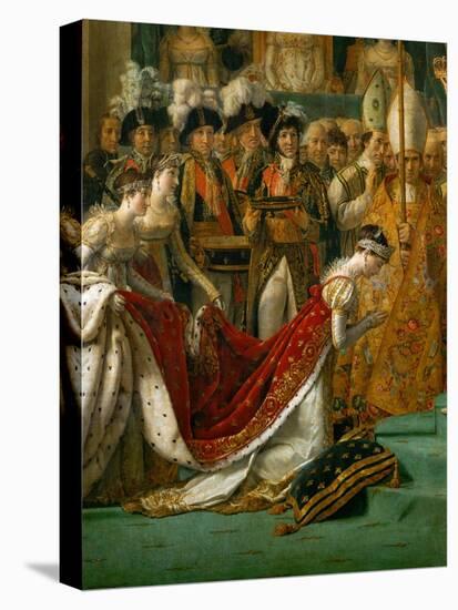 Coronation of Napoleon in Notre-Dame De Paris by Pope Pius VII, December 2, 1804-Jacques-Louis David-Stretched Canvas