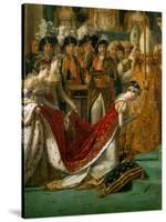 Coronation of Napoleon in Notre-Dame De Paris by Pope Pius VII, December 2, 1804-Jacques-Louis David-Stretched Canvas