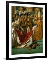 Coronation of Napoleon in Notre-Dame De Paris by Pope Pius VII, December 2, 1804-Jacques-Louis David-Framed Giclee Print