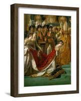 Coronation of Napoleon in Notre-Dame De Paris by Pope Pius VII, December 2, 1804-Jacques-Louis David-Framed Giclee Print