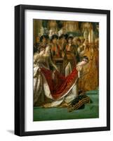 Coronation of Napoleon in Notre-Dame De Paris by Pope Pius VII, December 2, 1804-Jacques-Louis David-Framed Giclee Print