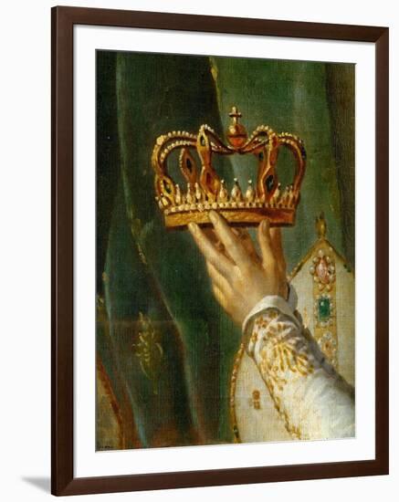 Coronation of Napoleon in Notre-Dame De Paris by Pope Pius VII, December 2, 1804-Jacques-Louis David-Framed Giclee Print