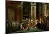 Coronation of Napoleon in Notre-Dame, Paris, by Pope Pius VII-Jacques-Louis David-Mounted Giclee Print