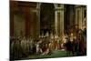 Coronation of Napoleon in Notre-Dame, Paris, by Pope Pius VII-Jacques-Louis David-Mounted Giclee Print