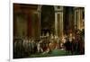 Coronation of Napoleon in Notre-Dame, Paris, by Pope Pius VII-Jacques-Louis David-Framed Giclee Print