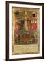 Coronation of Pope Pius II, with City of Siena at Bottom Guarded by Two Heraldic Lions-Giovanni di Paolo-Framed Giclee Print