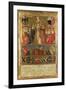 Coronation of Pope Pius II, with City of Siena at Bottom Guarded by Two Heraldic Lions-Giovanni di Paolo-Framed Giclee Print