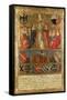 Coronation of Pope Pius II, with City of Siena at Bottom Guarded by Two Heraldic Lions-Giovanni di Paolo-Framed Stretched Canvas