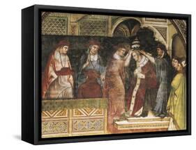 Coronation of Pope, Scene from Stories of Alexander III, 1407-1408-Spinello Aretino-Framed Stretched Canvas