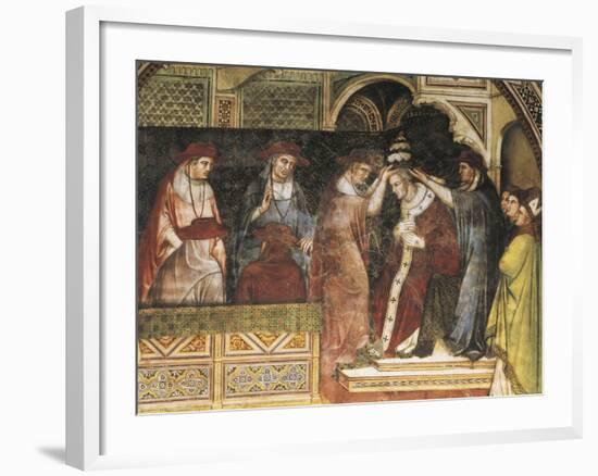 Coronation of Pope, Scene from Stories of Alexander III, 1407-1408-Spinello Aretino-Framed Giclee Print