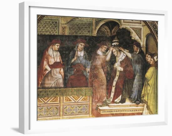 Coronation of Pope, Scene from Stories of Alexander III, 1407-1408-Spinello Aretino-Framed Giclee Print