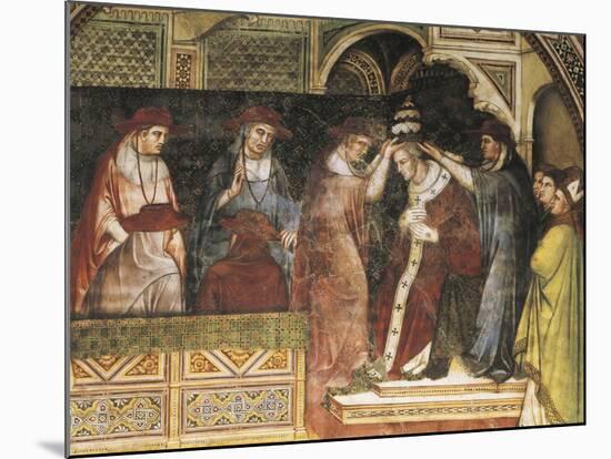 Coronation of Pope, Scene from Stories of Alexander III, 1407-1408-Spinello Aretino-Mounted Giclee Print