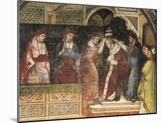 Coronation of Pope, Scene from Stories of Alexander III, 1407-1408-Spinello Aretino-Mounted Giclee Print