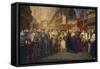 Coronation of Queen Victoria at Westminster Abbey, London on 28-Stefano Bianchetti-Framed Stretched Canvas