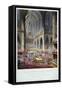 Coronation of Queen Victoria in Westminster Abbey, London, 1838-null-Framed Stretched Canvas