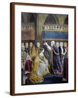 Coronation of Queen Victoria-null-Framed Giclee Print