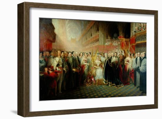 Coronation of Queen Victoria-Edmund Thomas Parris-Framed Giclee Print