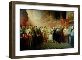 Coronation of Queen Victoria-Edmund Thomas Parris-Framed Giclee Print