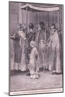 Coronation of Ricahrd I in Westminster Abbey: the Procession Along the Aisle Ad 1189-Henry Marriott Paget-Mounted Giclee Print