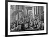 Coronation of the Empress Maria Ludovica of Austria in Pressburg, 1808-null-Framed Giclee Print