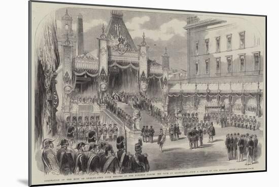 Coronation of the King of Sweden, the Four Estates of the Kingdom Taking the Oath of Allegiance-null-Mounted Giclee Print