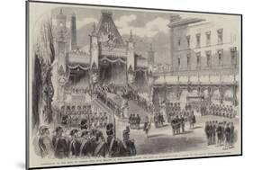 Coronation of the King of Sweden, the Four Estates of the Kingdom Taking the Oath of Allegiance-null-Mounted Giclee Print