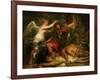 Coronation of the victor, around 1630-Peter Paul Rubens-Framed Giclee Print