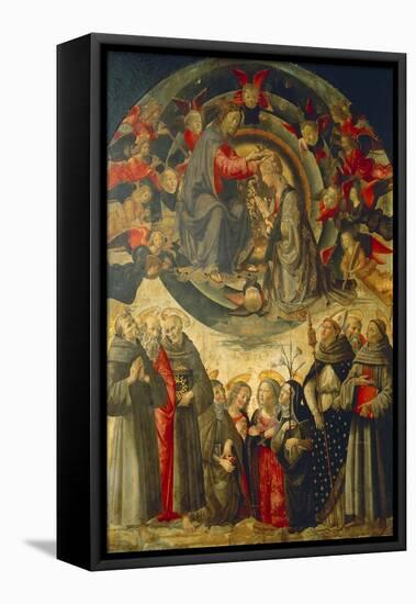 Coronation of the Virgin, 1486-Domenico Ghirlandaio-Framed Stretched Canvas