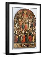 Coronation of the Virgin, 1513 (Oil on Panel)-Ludovico Brea-Framed Giclee Print