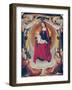 Coronation of the Virgin, Centre Panel from the Bourbon Altarpiece, circa 1498-Master of Moulins-Framed Giclee Print