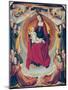 Coronation of the Virgin, Centre Panel from the Bourbon Altarpiece, circa 1498-Master of Moulins-Mounted Giclee Print