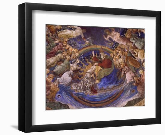 Coronation of the Virgin, Detail from the Life of the Virgin Cycle, 1466-1469-Filippo Lippi-Framed Giclee Print