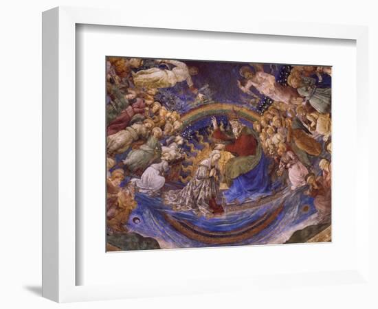 Coronation of the Virgin, Detail from the Life of the Virgin Cycle, 1466-1469-Filippo Lippi-Framed Giclee Print