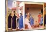 Coronation of the Virgin Detail of St. Dominic Giving the Book to The Albigensians, circa 1430-32-Fra Angelico-Mounted Giclee Print